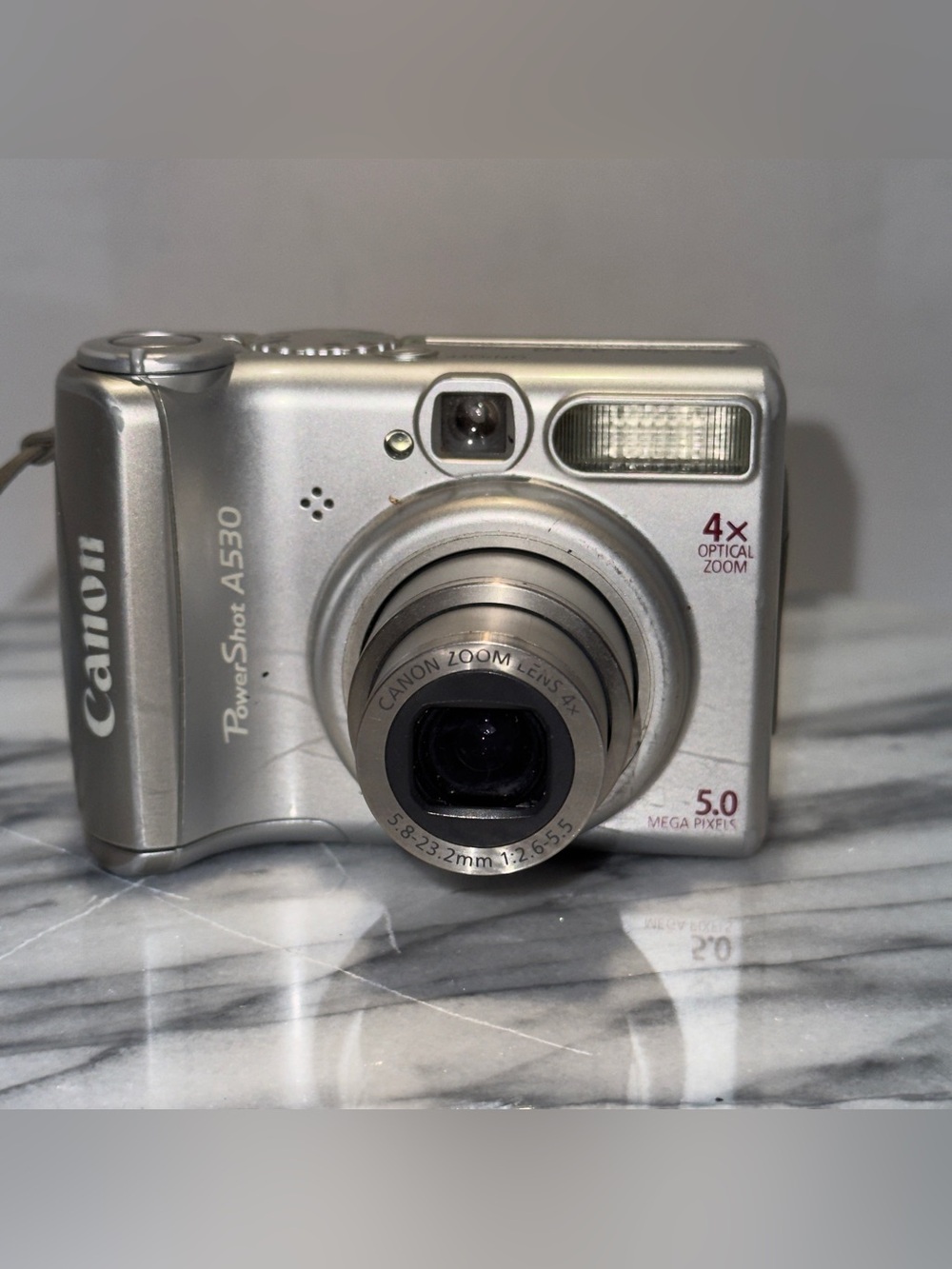 Canon PowerShot A530 5.0MP Digital Camera Silver | TESTED WORKING NICE